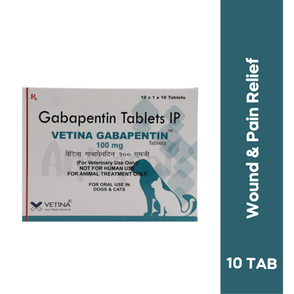 VETINA GABAPENTIN 100MG TABLET - Animeal