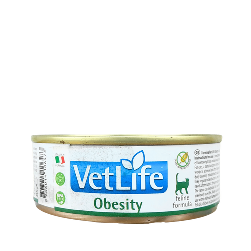 VETLIFE OBESITY CAT CAN FOOD [85 GM] - Animeal