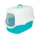VICO CAT LITTER TRAY WITH DOME TURQUOISE & WHITE