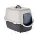 VICO CAT LITTER TRAY WITH HOOD DARK GREY & LIGHT GREY