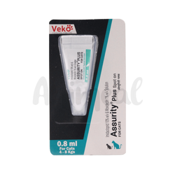 Veko Assurity Plus Spot On for Cats, 0.8ml - Animeal