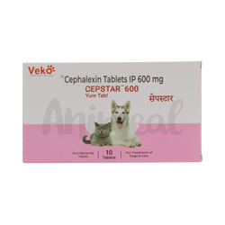 Veko Cepstar 600mg Tablet for Dogs and Cats, 10 Tablets - Animeal
