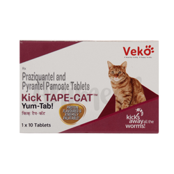 Veko Kick Tape Tablet for Cats, 10 Tablets - Animeal