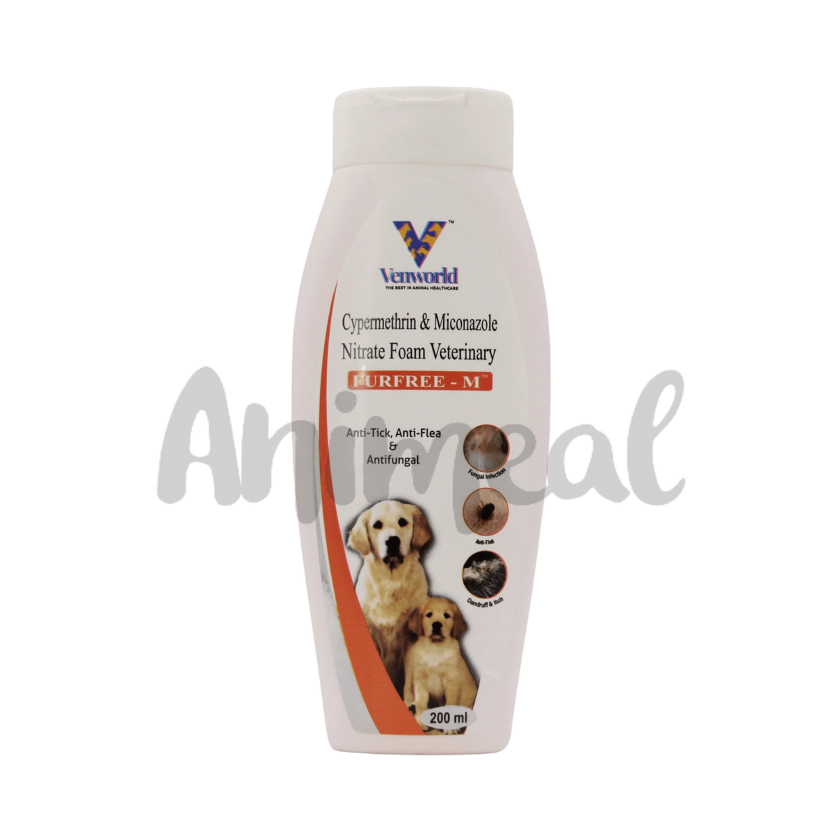 Venworld Furfree M Shampoo for Dogs and Cats, 200ml - Animeal