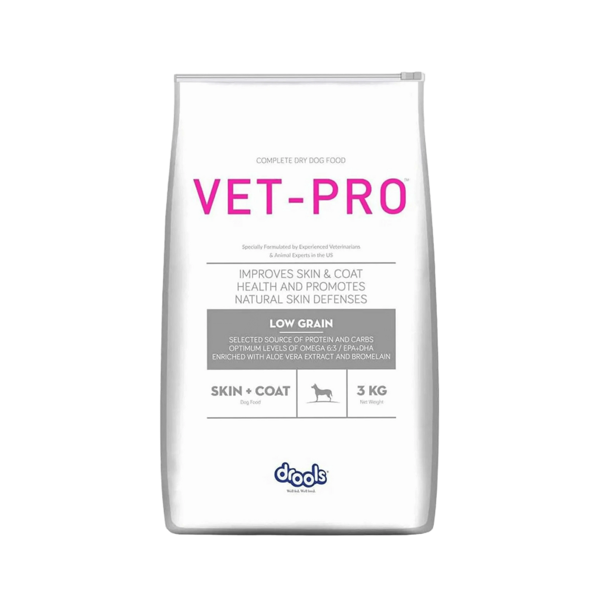 Vet Pro Skin and Coat Dry Dog Food, 12kg - Animeal