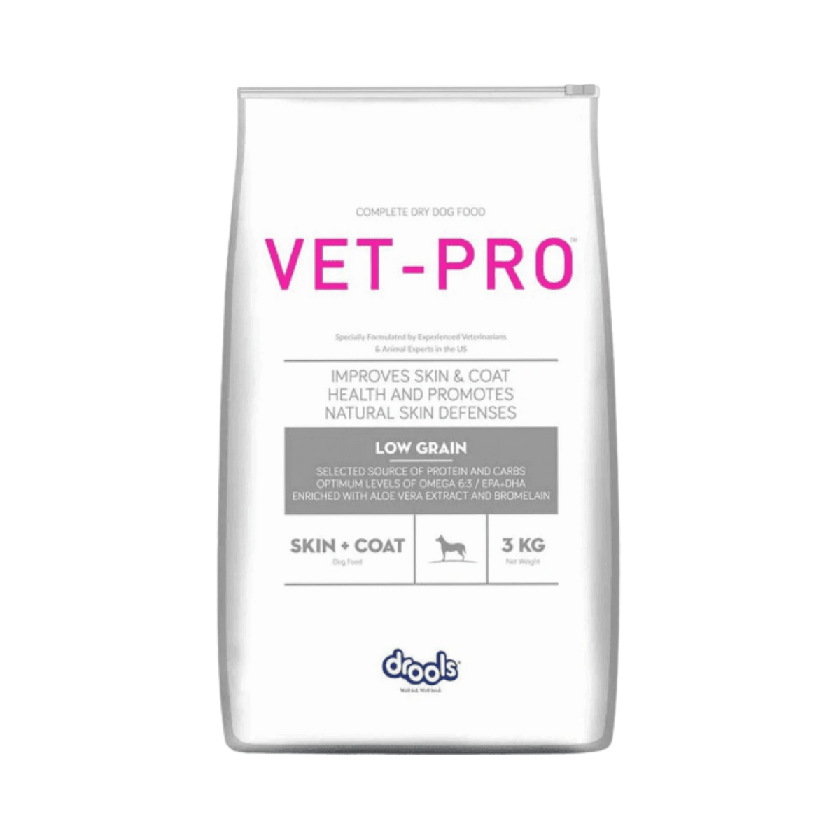 Vet Pro Skin and Coat Dry Dog Food, 3kg - Animeal