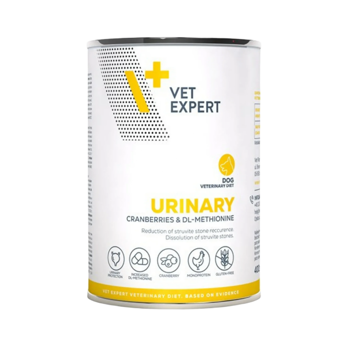 VetExpert Urinary Wet Dog Food, 400g Can - Animeal