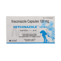 Vetconazol 100mg Capsule for Dogs and Cats, 10 Capsules - Animeal