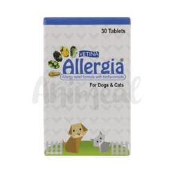 Vetina Allergia Tablet for Dogs and Cats, 30 Tablets - Animeal