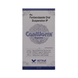 Vetina Canworm Suspension for Dogs and Cats, 30ml - Animeal