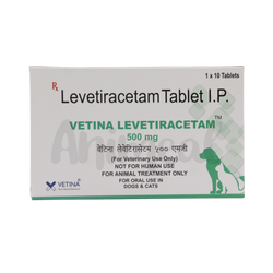 Vetina Levetiracetam Tablet for Dogs and Cats, 10 Tablets - Animeal