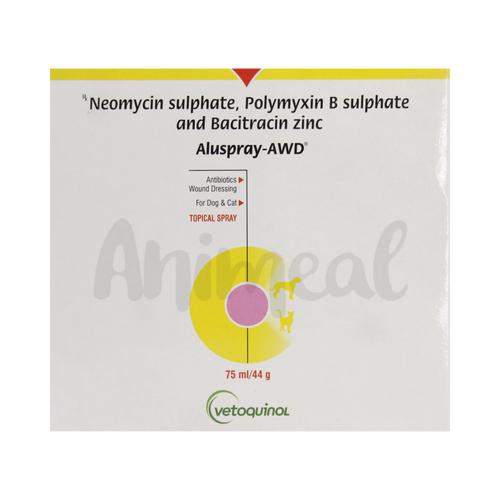 Vetoquinol Aluspray Aluminium Wound Spray, 75ml - Animeal