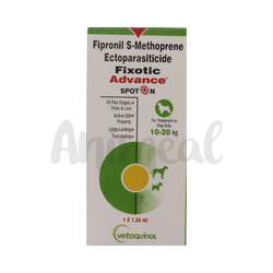 Vetoquinol Fixotic Advance Spot-On for Dogs 10 to 20kg - Animeal