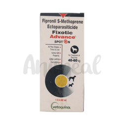 Vetoquinol Fixotic Advance Spot-On for Dogs 40 to 60kg - Animeal