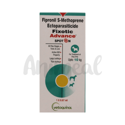 Vetoquinol Fixotic Advance Spot-On for Dogs up to 10kg - Animeal