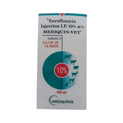 Vetoquinol Meriquin Vet Injection for Cattle, 100ml - Animeal