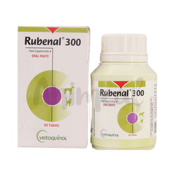 Vetoquinol Rubenal 300 Tablet for Dogs and Cats, 60 Tablets - Animeal