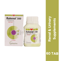 Vetoquinol Rubenal 300 Tablet for Dogs and Cats, 60 Tablets - Animeal