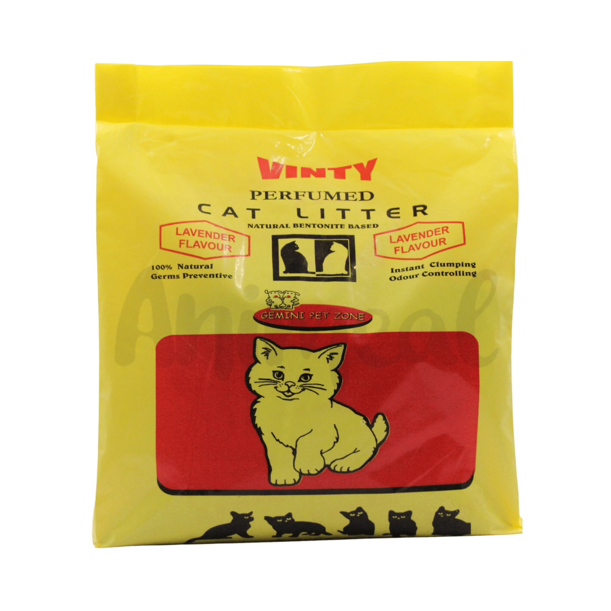 Vinty Clumping Bentonite Cat Litter Lavender Scent 5kg - Animeal