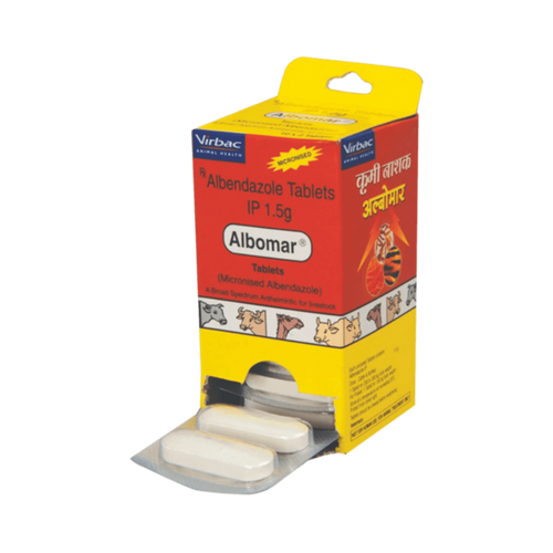 Virbac Albomar Albendazole Bolus for Cattle, 2 Boluses - Animeal