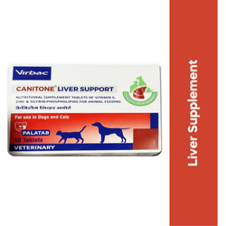 Virbac Canitone Liver Support Tablet for Dogs and Cats, 10 Tablets - Animeal
