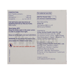 Virbac Effitix Spot-On for Dogs 10 to 20kg, 2ml Pipette - Animeal