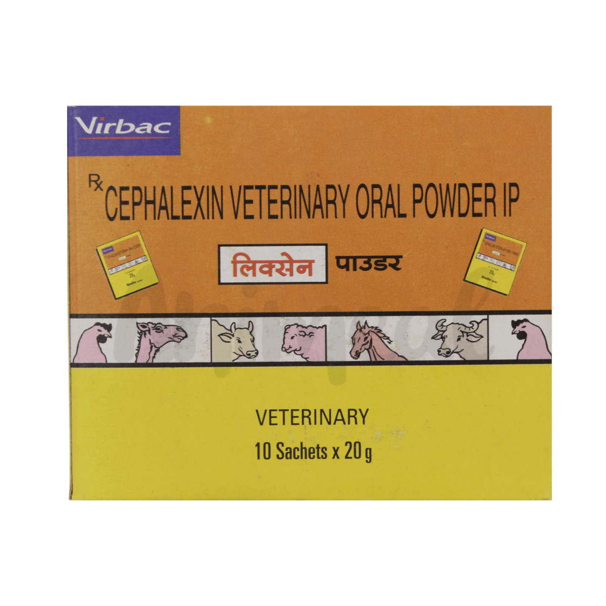 Virbac Lixen Cefalexin Powder for Birds and Poultry, 20g - Animeal