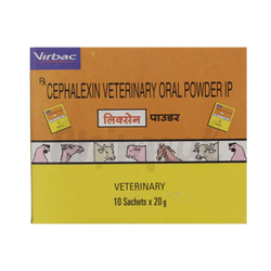 Virbac Lixen Cefalexin Powder for Birds and Poultry, 20g - Animeal