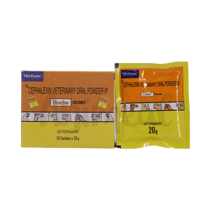 Virbac Lixen Cefalexin Powder for Birds and Poultry, 20g - Animeal