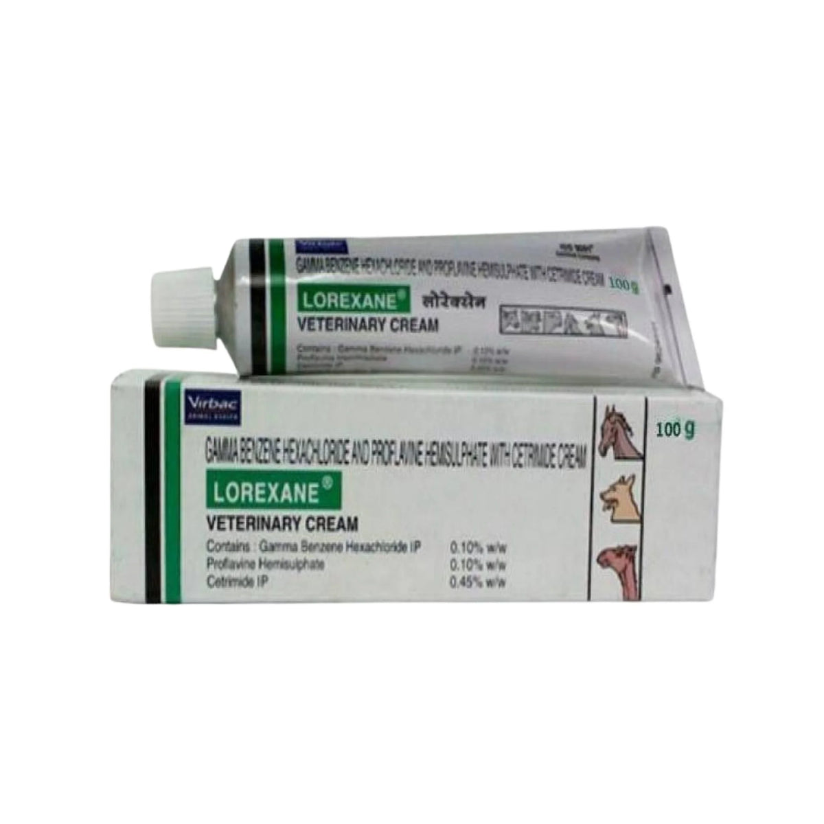 Virbac Lorexane Wound and Maggot Cream for Animals, 100g - Animeal