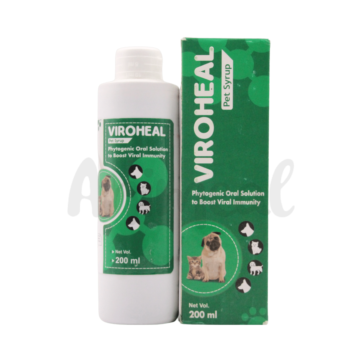 Viroheal Syrup for Dogs and Cats, 200ml - Animeal