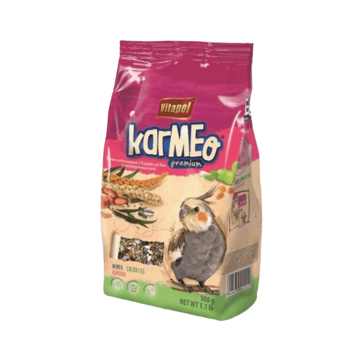 Vitapol Karmeo Cockatiel Food for Cockatiels, 500g - Animeal