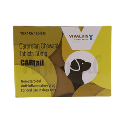 Vivaldis Cartail 50 Carprofen Tablets for Dogs, 6 Tablets - Animeal
