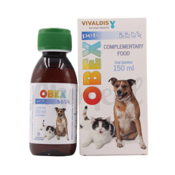 Vivaldis Obex Fat Metabolism Syrup for Dogs and Cats, 150ml - Animeal