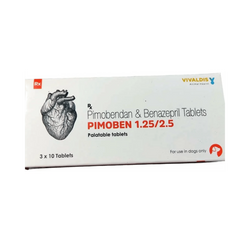 Vivaldis Pimoben 1.25/2.5mg Tablet for Dogs and Cats, 10 Tablets - Animeal