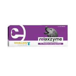 Vivaldis Relaxzyme Medium and Large Tablet for Dogs, 10 Tablets - Animeal