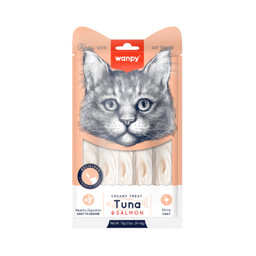 WANPY CREAMY TUNA SALMON TREAT - Animeal