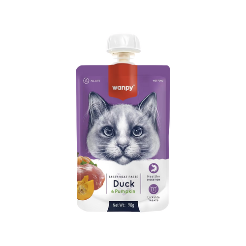 WANPY TASTY CAT DUCK & PUMPKIN GRAVY - Animeal