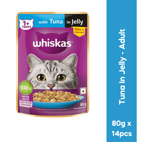WHISKAS ADULT TUNA GRAVY [80 GM] - Animeal