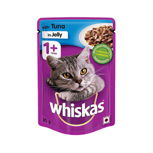 WHISKAS ADULT TUNA JELLY FOOD [85 GM] - Animeal