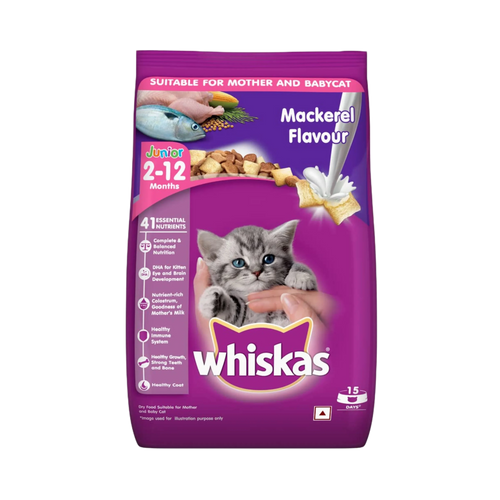 WHISKAS JUNIOR MACKEREL DRY FOOD [1.1 KG] - Animeal