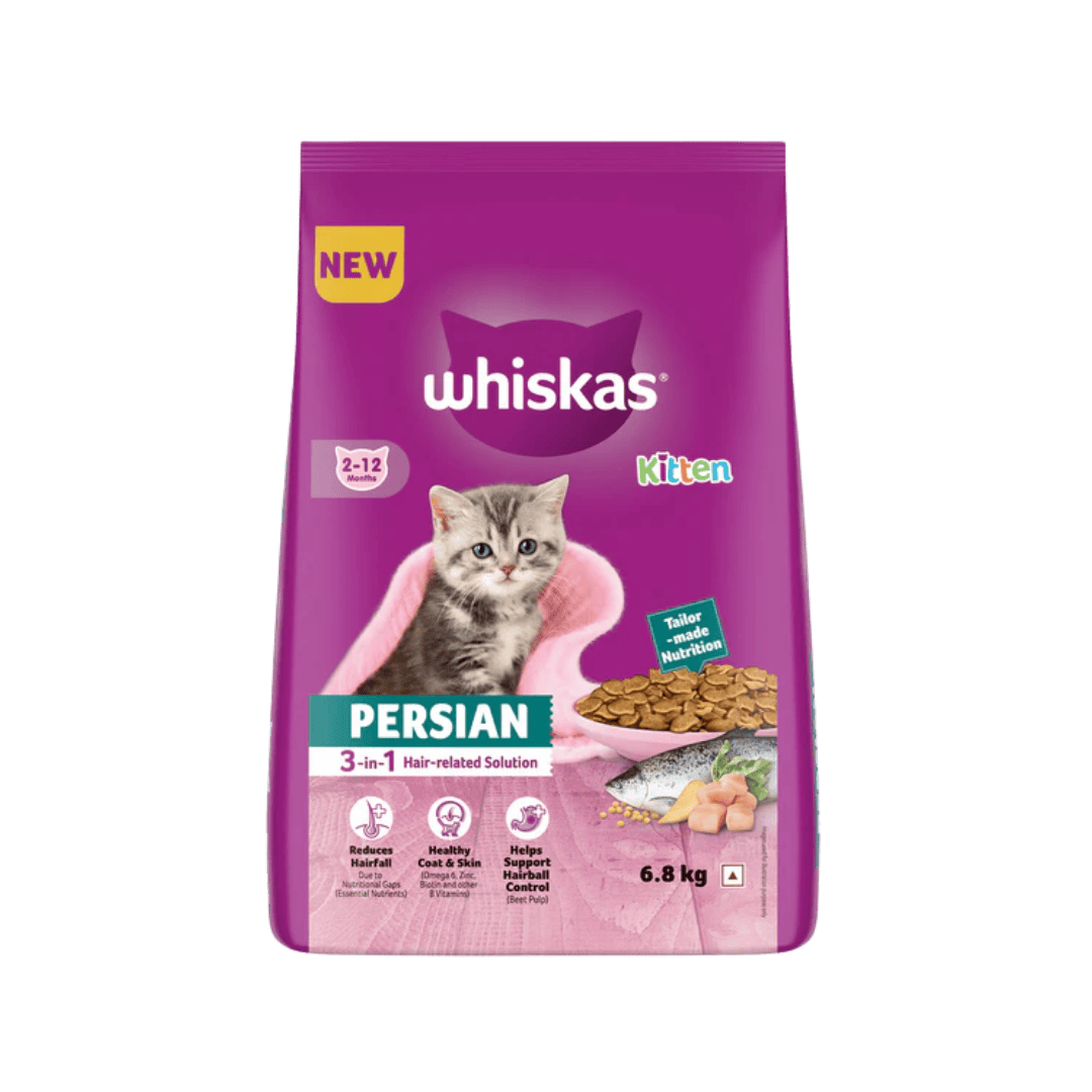 WHISKAS KITTEN PERSIAN DRY FOOD [6.8 KG] - Animeal