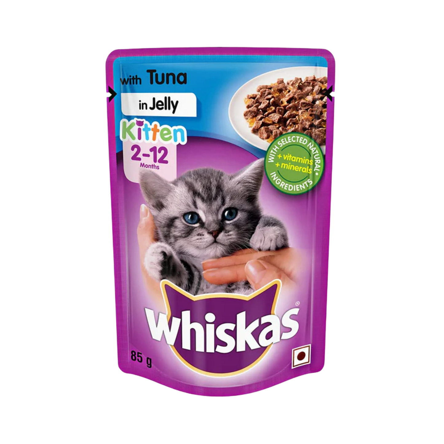 WHISKAS KITTEN TUNA JELLY FOOD [85 GM] - Animeal