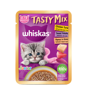 WHISKAS TMX KITTEN CHIC.SW POTATO GRAVY [70 GM] - Animeal