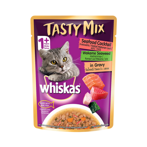WHISKAS TMX SF.SW.GRAVY FOOD [85 GM] - Animeal