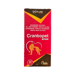 Wellpet Cranbopet Tablet for Dogs and Cats, 30 Tablets - Animeal