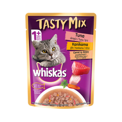 Whiskas Tuna, Crab and Carrot in Gravy Wet Cat Food, 85g - Animeal