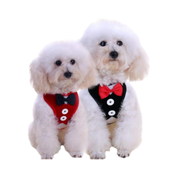 Whoof Whoof Toy Breed Tuxedo Harness with Leash, Large - Animeal