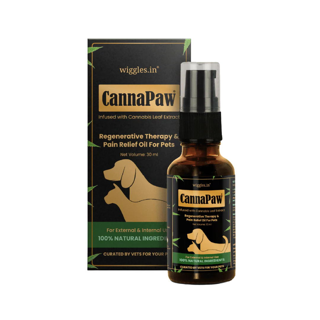 Wiggles Canna Paw Oil for Dogs and Cats, 30ml - Animeal