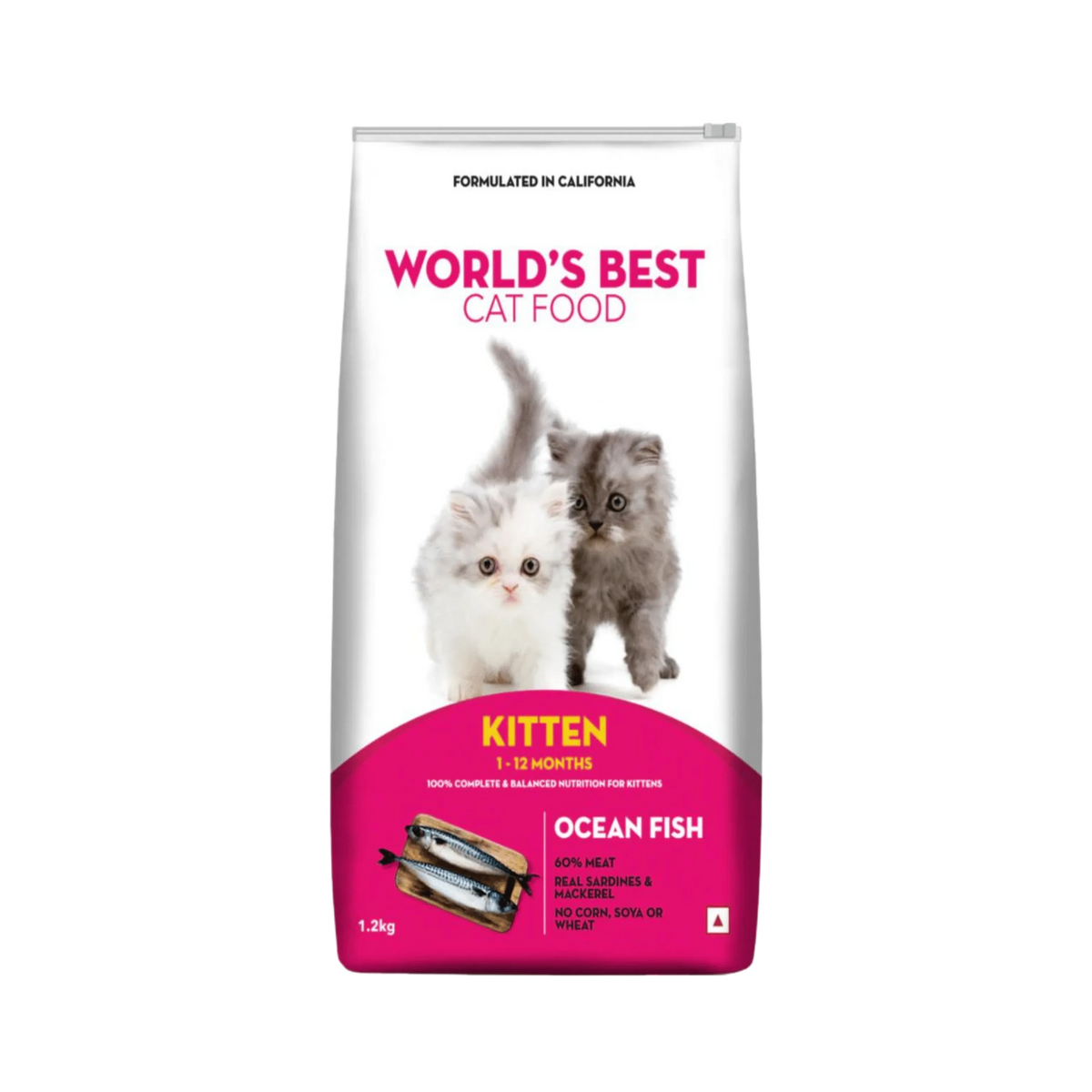 World's Best Kitten Dry Cat Food, 1.2kg - Animeal